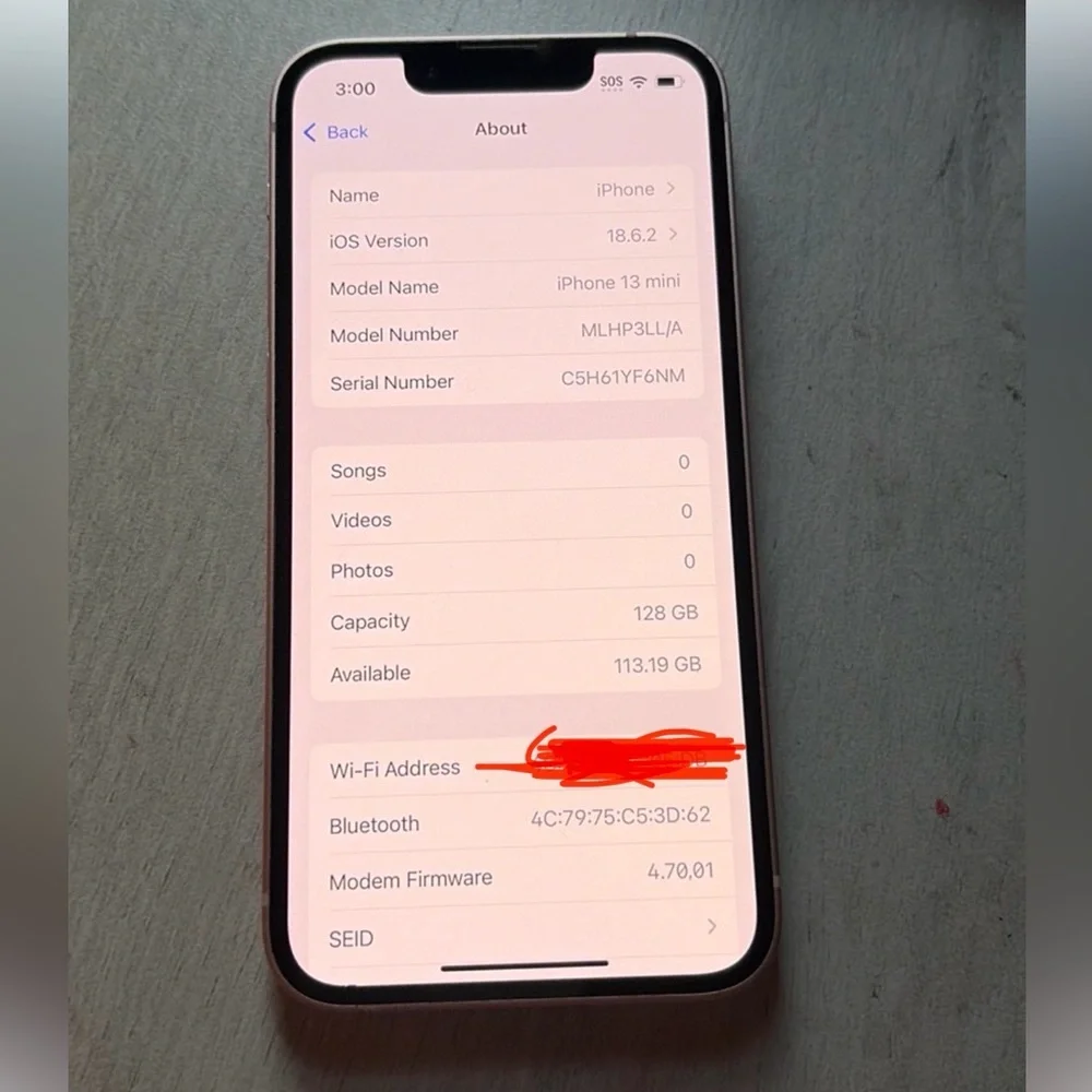 iPhone 13 Mini 128GB – Pink – Excellent Condition – AT&T